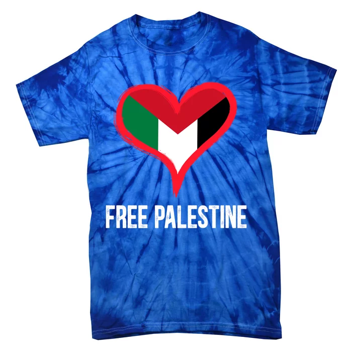 Free Palestine Free Palestine Flag Support Ghaza Peace Great Gift Tie-Dye T-Shirt