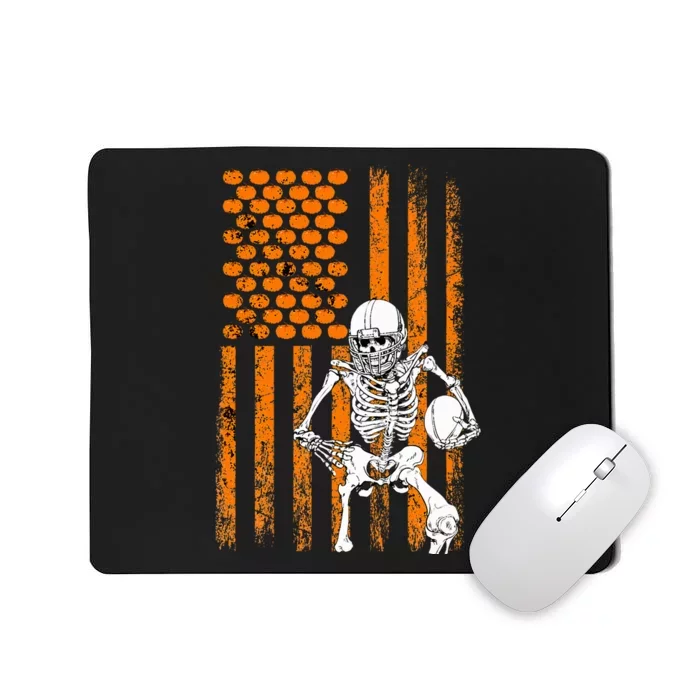 Football Player Fan Gift Skeleton Halloween Mousepad