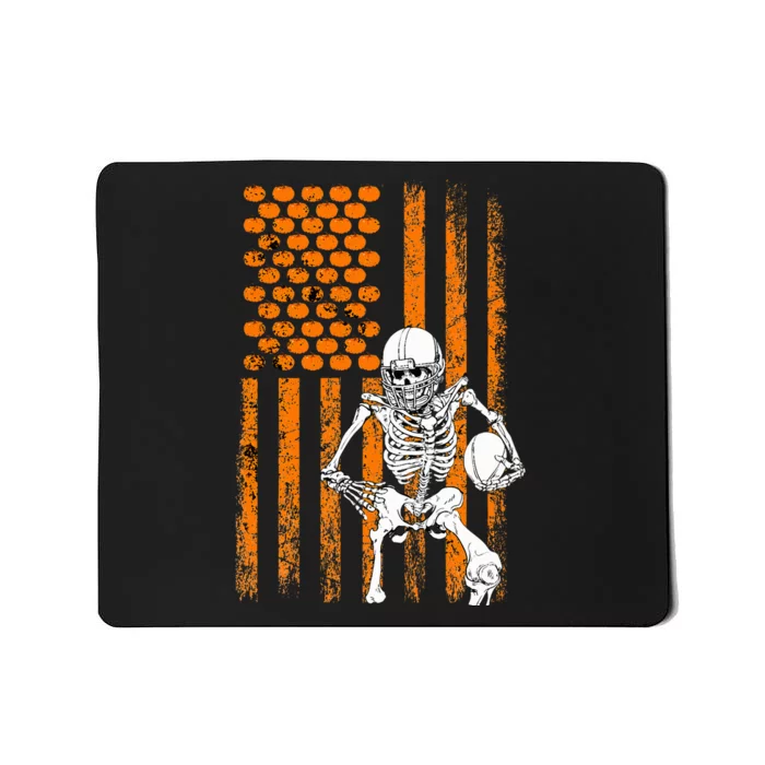 Football Player Fan Gift Skeleton Halloween Mousepad