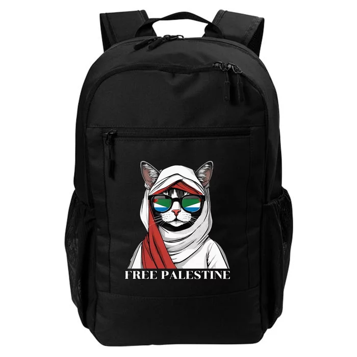 Free Palestine Flag Palestinian Cat Daily Commute Backpack