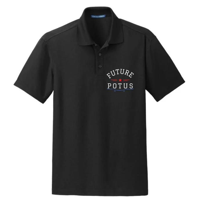 Future Potus Funny President Dry Zone Grid Performance Polo