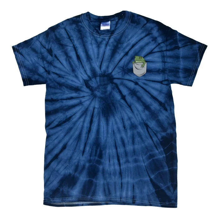 Frog Pocket For A Frog Fan Funny Tie-Dye T-Shirt