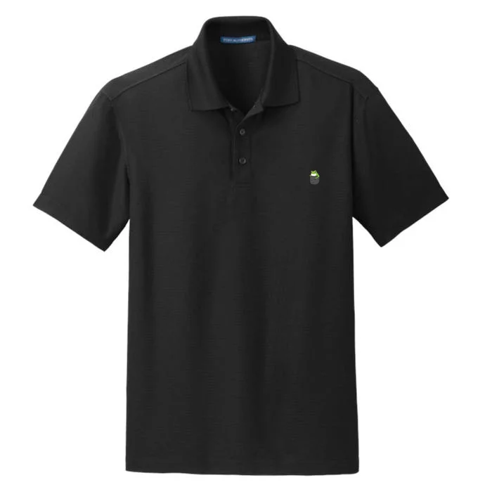 Frog Pocket Funny Dry Zone Grid Performance Polo