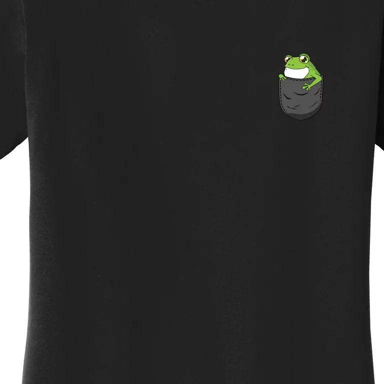 Frog Pocket Funny Women's T-Shirt