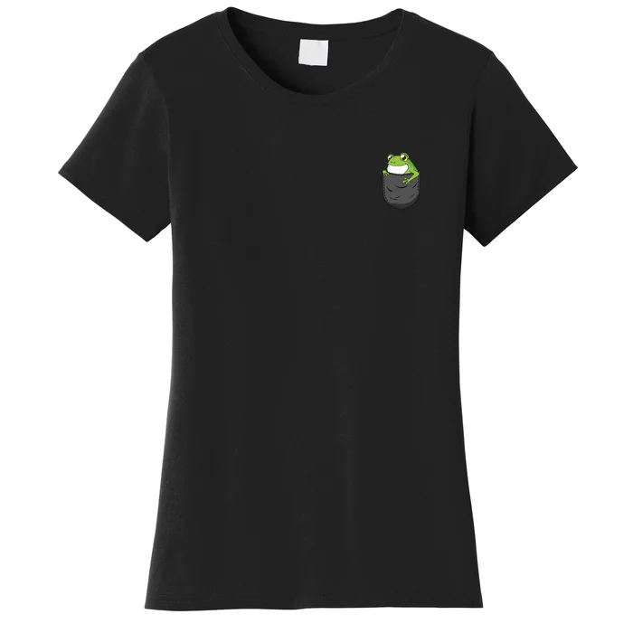 Frog Pocket Funny Women's T-Shirt