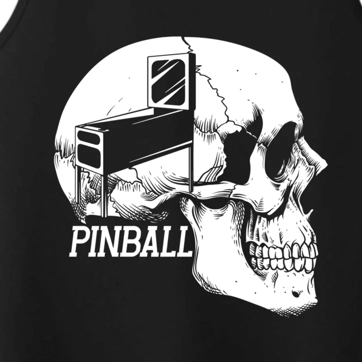 Funny Pinball Fan Skeleton Gaming Gamer Gift Performance Tank