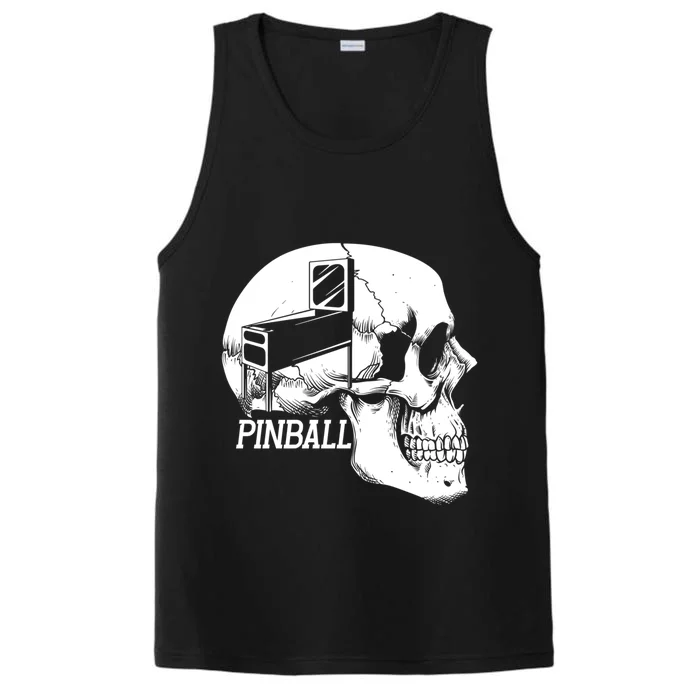 Funny Pinball Fan Skeleton Gaming Gamer Gift Performance Tank