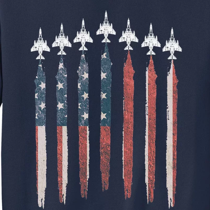 F4 Phantom Fighter Jet USA Flag Airplane F4 4th Of July Sweatshirt