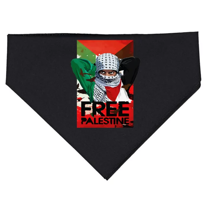 Free Palestine USA-Made Doggie Bandana