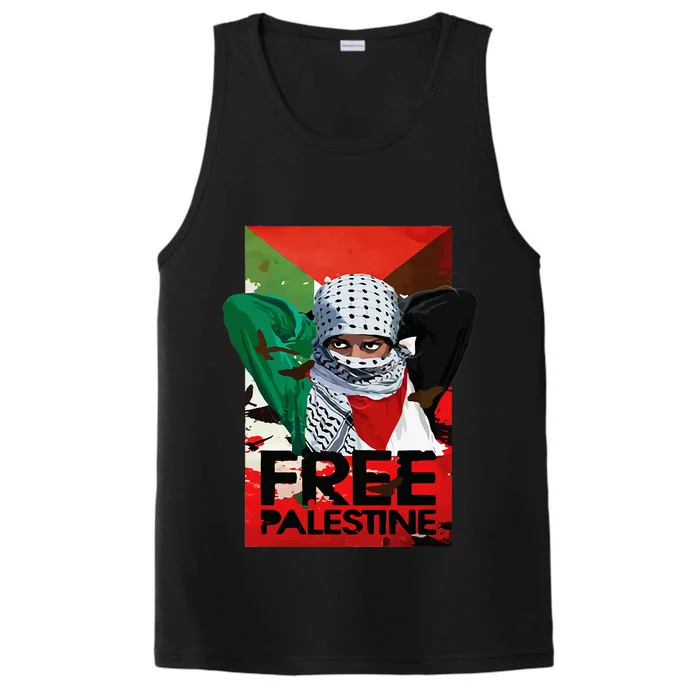 Free Palestine Performance Tank