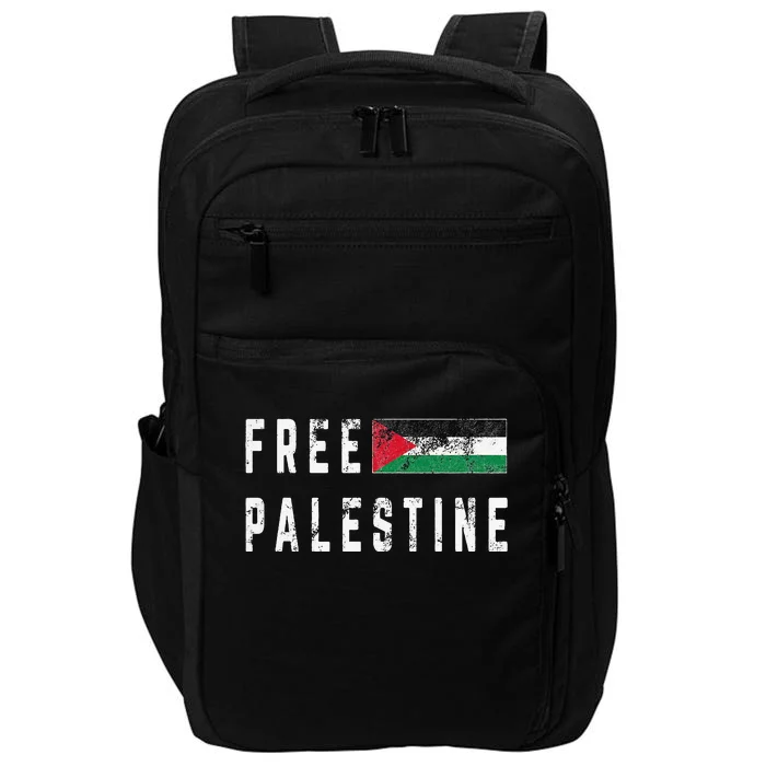 Free Palestine Flag Stand For Peace In The Middle East Impact Tech Backpack