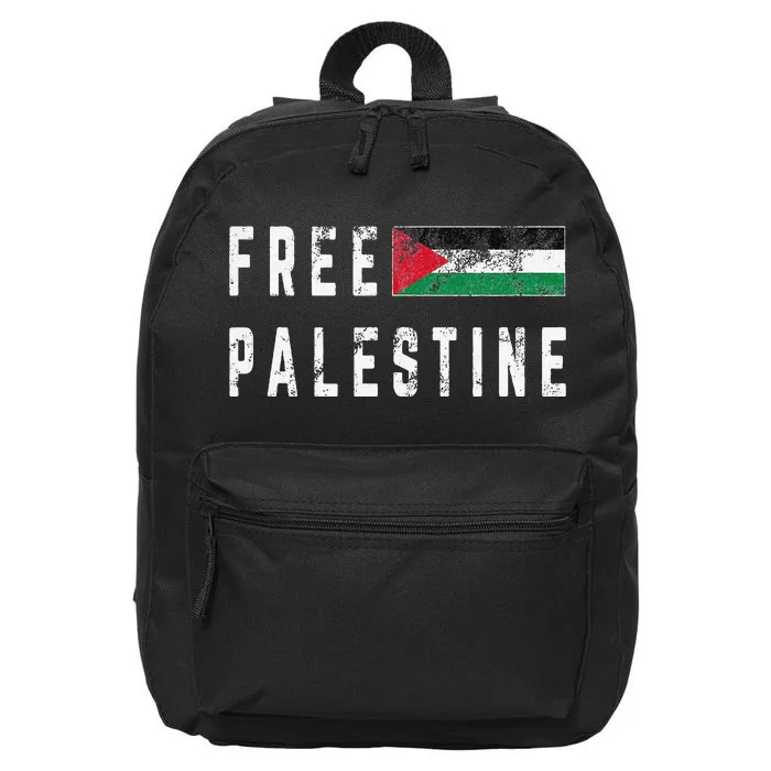 Free Palestine Flag Stand For Peace In The Middle East 16 in Basic Backpack