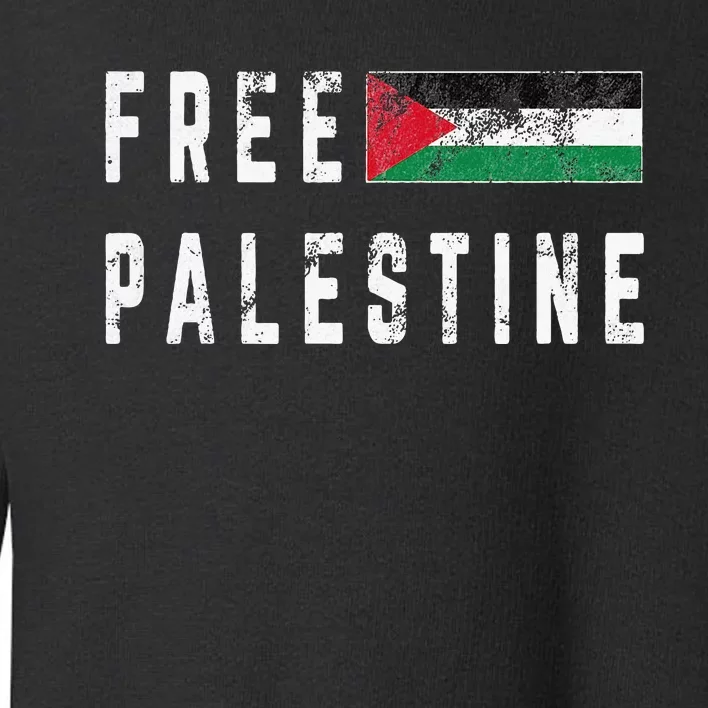 Free Palestine Flag Stand For Peace In The Middle East Toddler Sweatshirt