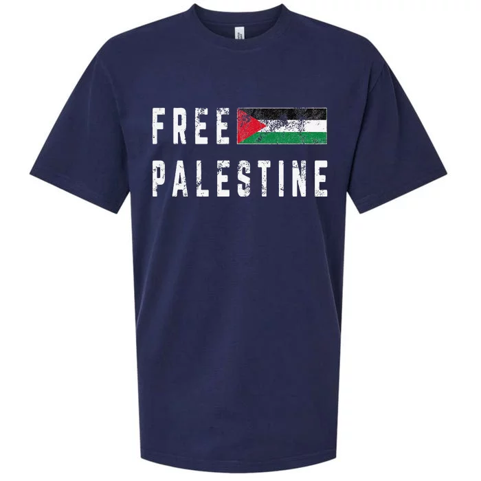 Free Palestine Flag Stand For Peace In The Middle East Sueded Cloud Jersey T-Shirt