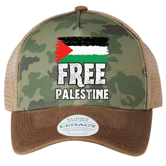 Free Palestine Flag Legacy Tie Dye Trucker Hat