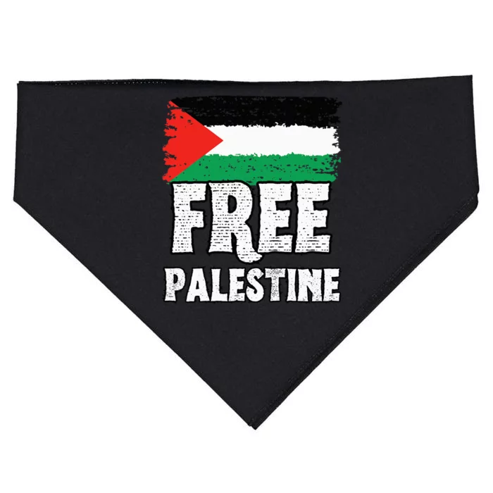 Free Palestine Flag USA-Made Doggie Bandana