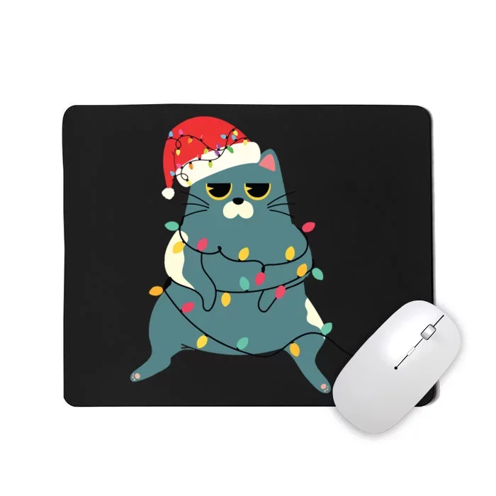 Funny Pussycat For Christmas Vacation Frieds Lover Mousepad