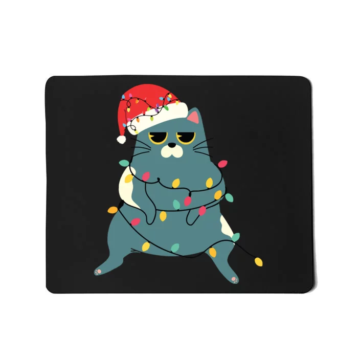 Funny Pussycat For Christmas Vacation Frieds Lover Mousepad