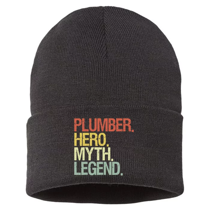 Funny Plumber Sustainable Knit Beanie