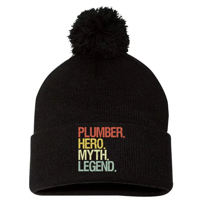 Funny Plumber Pom Pom 12in Knit Beanie