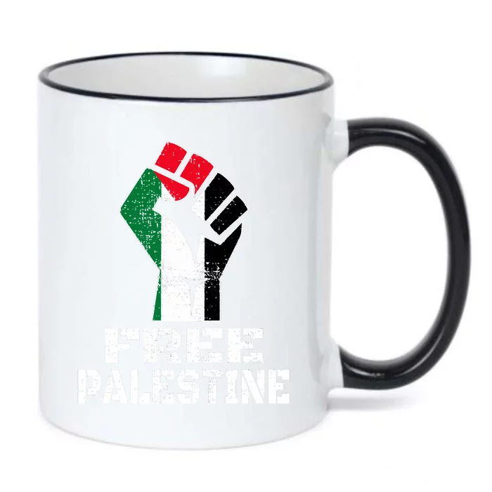 Free Palestine Black Color Changing Mug