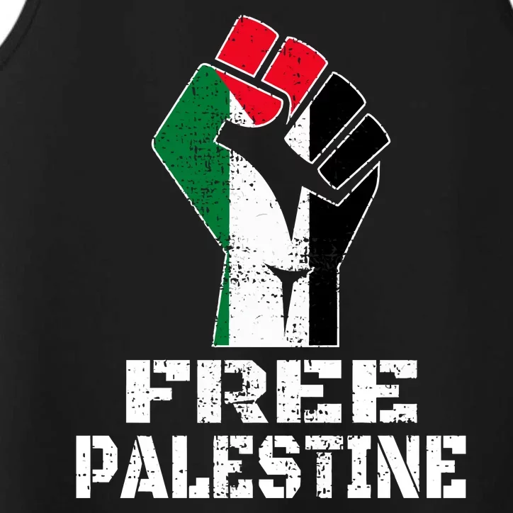 Free Palestine Performance Tank