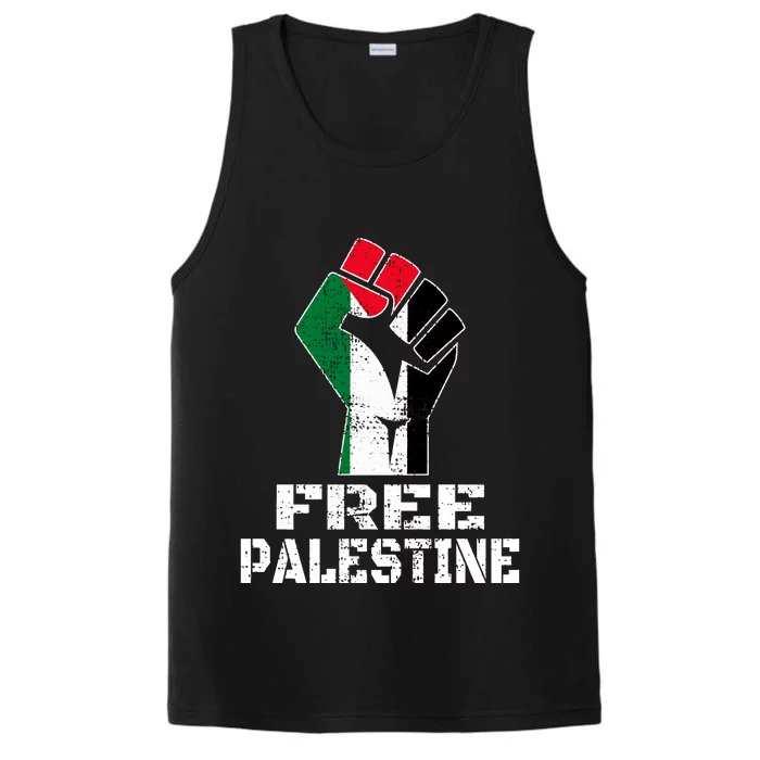 Free Palestine Performance Tank