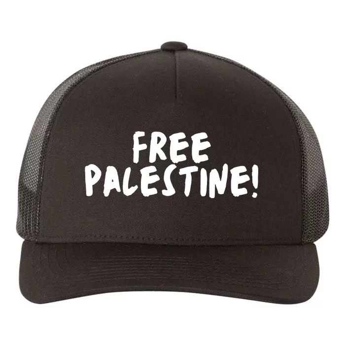 Free Palestine Yupoong Adult 5-Panel Trucker Hat