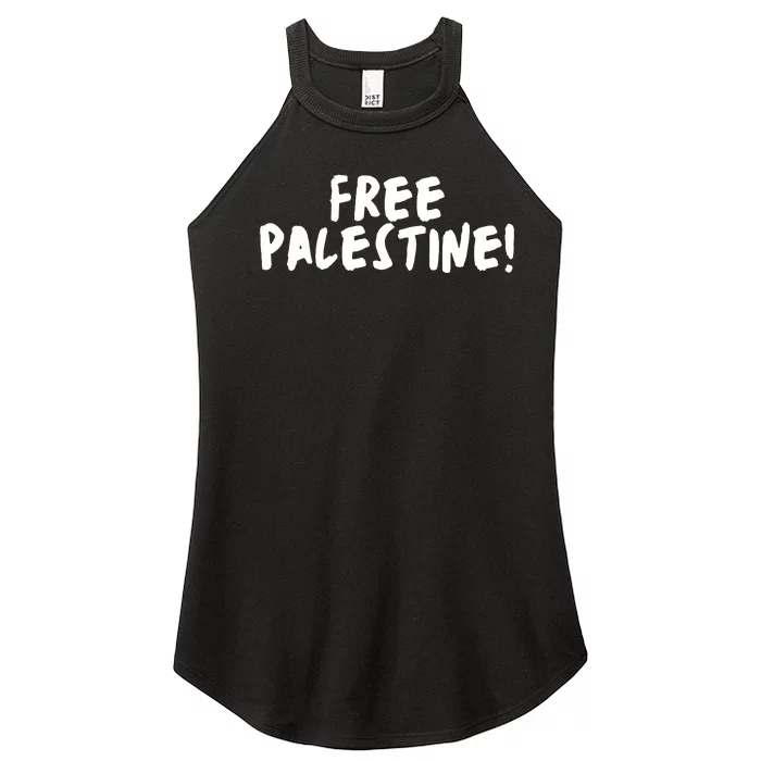 Free Palestine Women’s Perfect Tri Rocker Tank