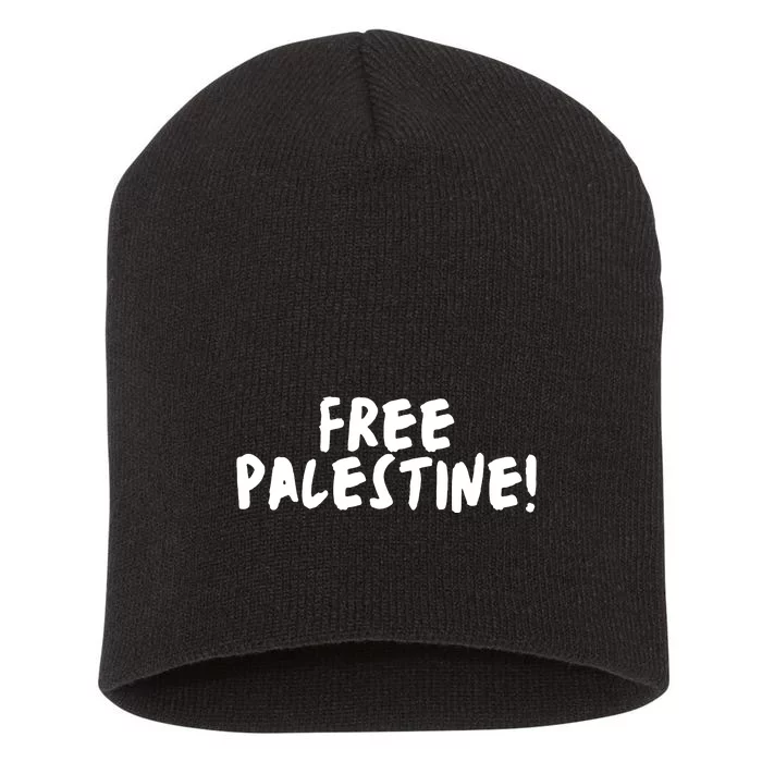 Free Palestine Short Acrylic Beanie