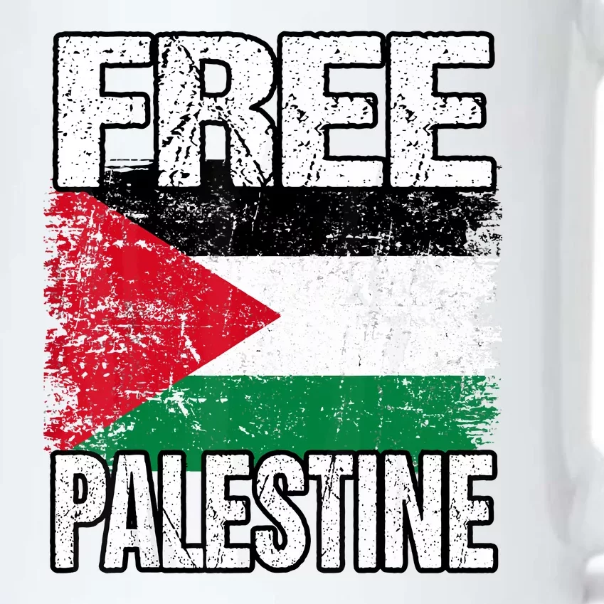 Free Palestine Black Color Changing Mug