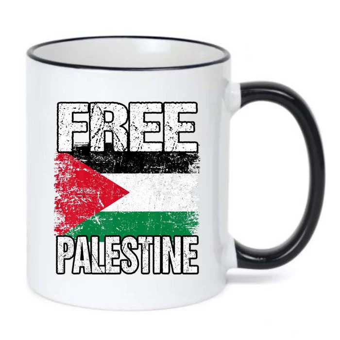 Free Palestine Black Color Changing Mug