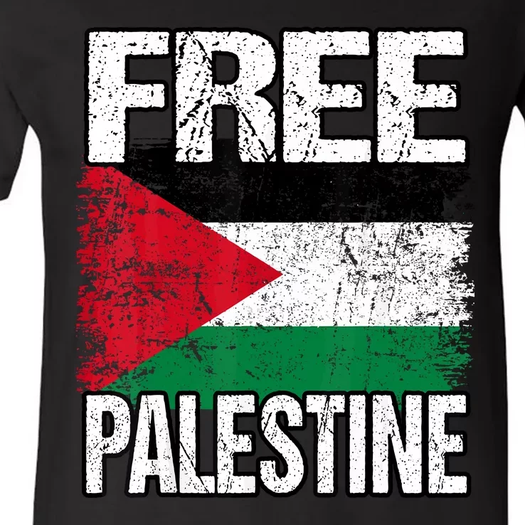 Free Palestine V-Neck T-Shirt