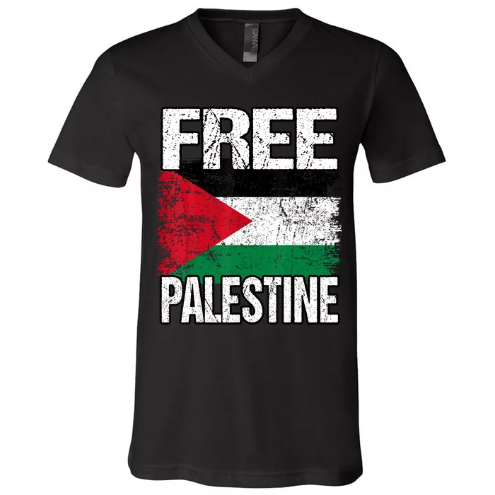 Free Palestine V-Neck T-Shirt