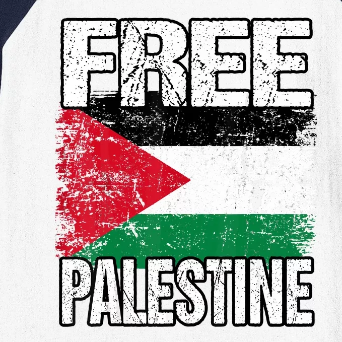 Free Palestine Baseball Sleeve Shirt