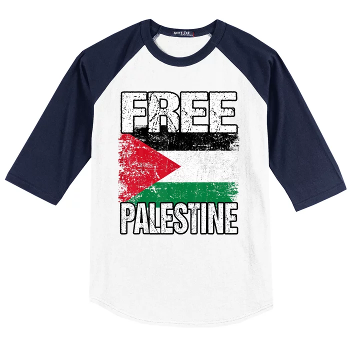 Free Palestine Baseball Sleeve Shirt