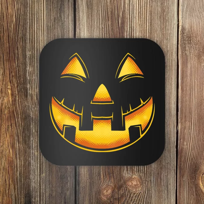 Funny Pumpkin Face Halloween Jack O Lantern Costume Coaster