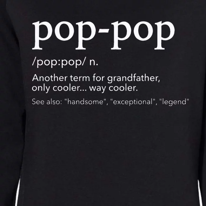 Funny Poppop For Cool Grandpa For Fathers Day Womens California Wash Sweatshirt