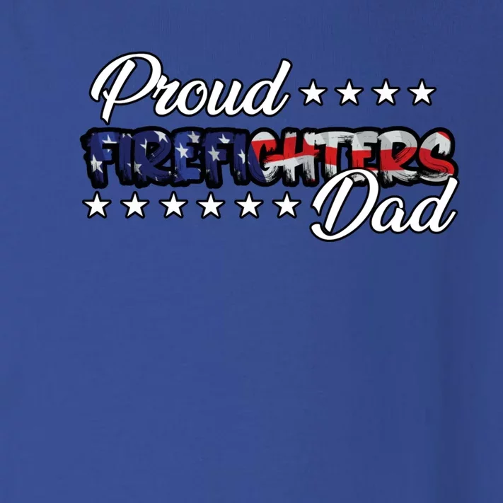 Flag Proud Firefighters Dad Gift Toddler Long Sleeve Shirt