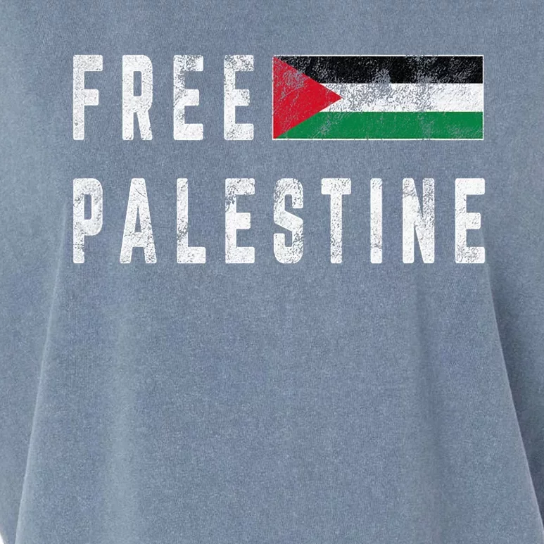 Free Palestine Flag Stand For Peace In The Middle East Garment-Dyed Women's Muscle Tee