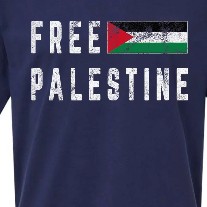 Free Palestine Flag Stand For Peace In The Middle East Sueded Cloud Jersey T-Shirt