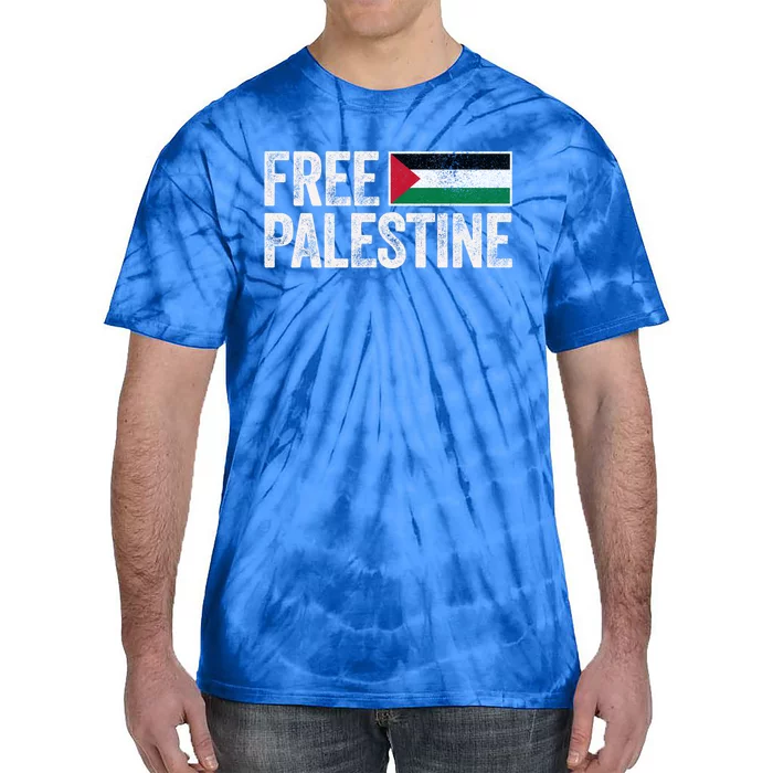 Free Palestine Free Gaza Gift Tie-Dye T-Shirt