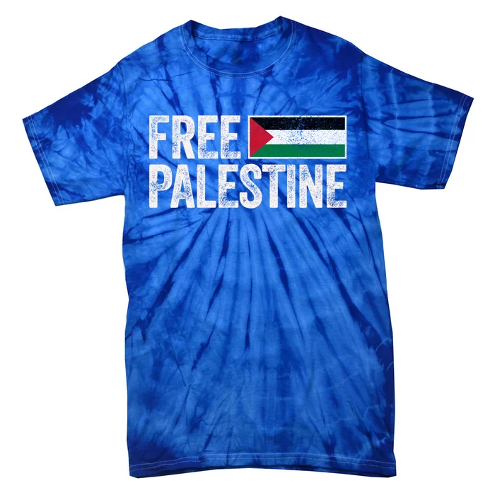 Free Palestine Free Gaza Gift Tie-Dye T-Shirt