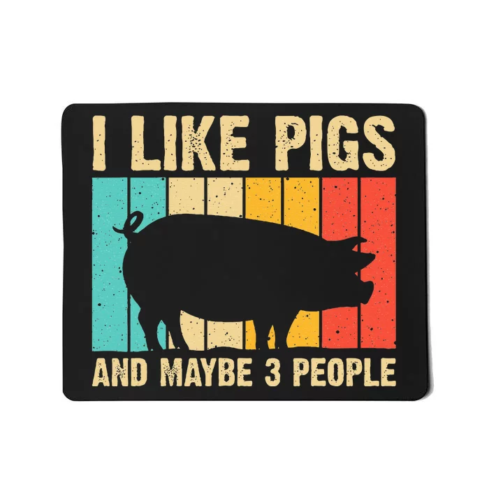 Funny Pig Farm Animal Swine Vintage Pig Lovers Mousepad