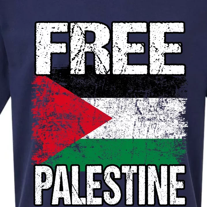 Free Palestine Sueded Cloud Jersey T-Shirt