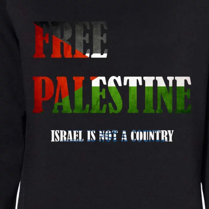 Free Palestine Flag Gaza Support Great Gift Womens California Wash Sweatshirt