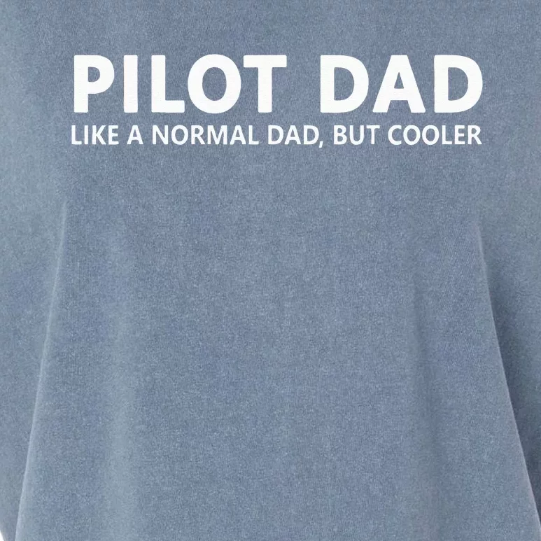 Funny Pilot Father Pilot Dad Garment-Dyed Women's Muscle Tee