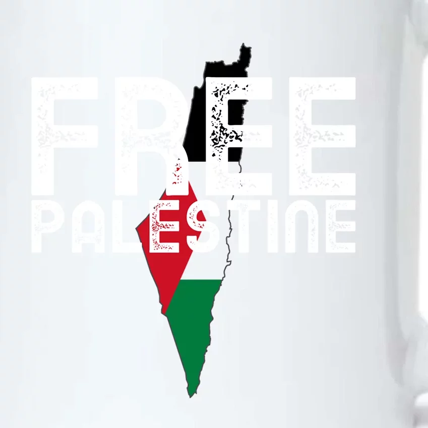 Free Palestine Flag Arabic Free Gaza Palestinian Flag Funny Gift Black Color Changing Mug