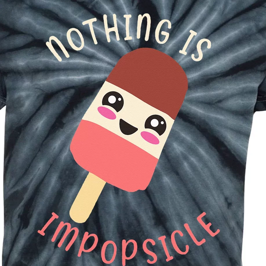 Funny Popsicle Food Pun Kids Tie-Dye T-Shirt