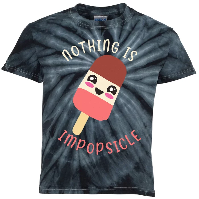 Funny Popsicle Food Pun Kids Tie-Dye T-Shirt